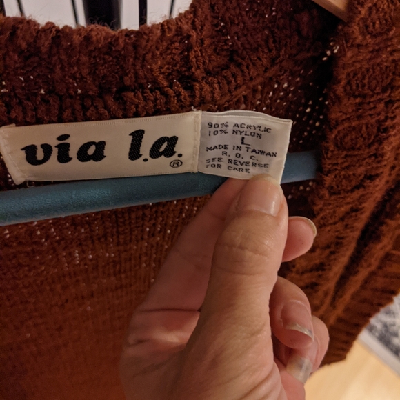 Via La vintage sweater vest - Picture 2 of 6